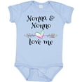 thumbnail image 3 of Inktastic Nonna and Nonno Love Me Heart Grandchild Boys or Girls Baby Bodysuit, 3 of 5