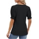 thumbnail image 4 of Fiudx Camisas de Mujer Blusa de Manga Corta con Estampado de Moda para Mujer, Camiseta Divertida con Cuello Redondo, Camiseta Sin Mangas, 4 of 4