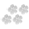 thumbnail image 4 of 4 Pcs Boucle de Serviette Fleur Boucles de Serviette en Métal Accessoire de Table de Fête (Argent), 4 of 9