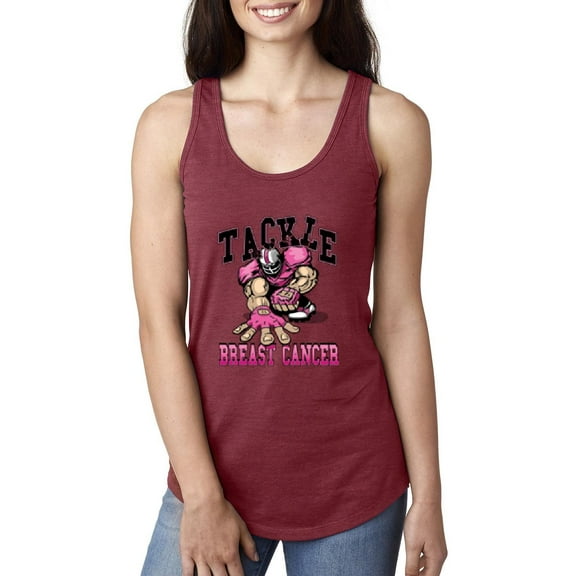 MmF - Women's Racerback Tank Top, up to Women Size 2XL - Tackle Breast Cancer