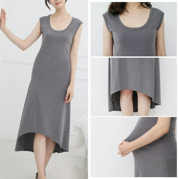 TopLLC Maternities Dress Sleeveless Comfortable Casual Temperament Commuting Waist Shaping Breathable Dress Maternity dress