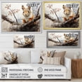thumbnail image 4 of Designart "Curious Observer Brown Squirrel III" Animals Floater Framed Canvas Wall Art, 4 of 7