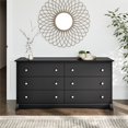 thumbnail image 4 of Prepac Sonoma 59 in. 6-Drawer Engineered Wood Dresser in Black, 4 of 12