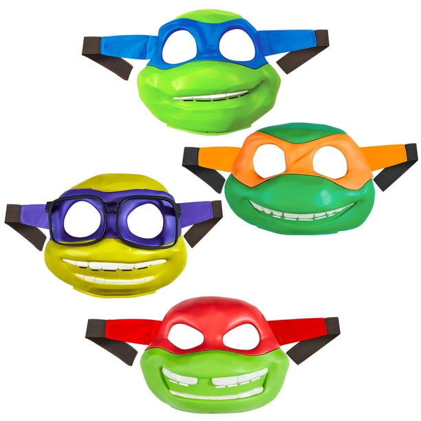 Máscaras de tortuga Toy Teenage Mutant Ninja Turtles Mutant Mayhem, paquete de 4