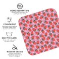 thumbnail image 3 of Rateoe Strawberry Drawing Drink Coasters Set of 4 Leather Coasters Spill Protection for Table Desk,Durable and Non Slip Leather Coaster ,4 Inches Drink Mats-Square, 3 of 6