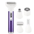thumbnail image 1 of Unique Bargains Rasoir Électrique 5 en 1 Tondeuse Rechargeable Sans Fil Violet, 1 of 7