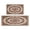 Boho Dark Brown-8, variant on Vintage Dark Brown Pattern Boho Rugs and Mats Non Skid Washable Absorbent Microfiber Soft Kitchen Mat for Floor Set Of 2 Decor Stain Resistant 17"x47" 17"x30"