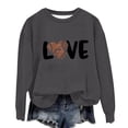thumbnail image 2 of Rbaofujie Sweat à Capuche pour Femmes, Imprimé Décontracté, Col Rond, Manches Longues, Ample, Gris Foncé, Pull d'Halloween, 2 of 3
