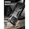 thumbnail image 2 of Poetic Spartan Case for iPhone 14 Pro, Full Body Rugged Case with Kickstand, Metallic Gun metal, 2 of 6