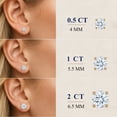 thumbnail image 6 of JeenMata 1 Carat Round Solitaire Moissanite Stud Earrings for Women, Earrings for Men, 18K Yellow Gold Plated, Hypoallergenic Earrings, D VS1, Stud Earring for Woman, Jewelry, Gift, Earrings, 6 of 11