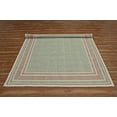 thumbnail image 4 of Casavani Hand Woven Block Printed Floor Mat, Green 3x5 feet, 4 of 6