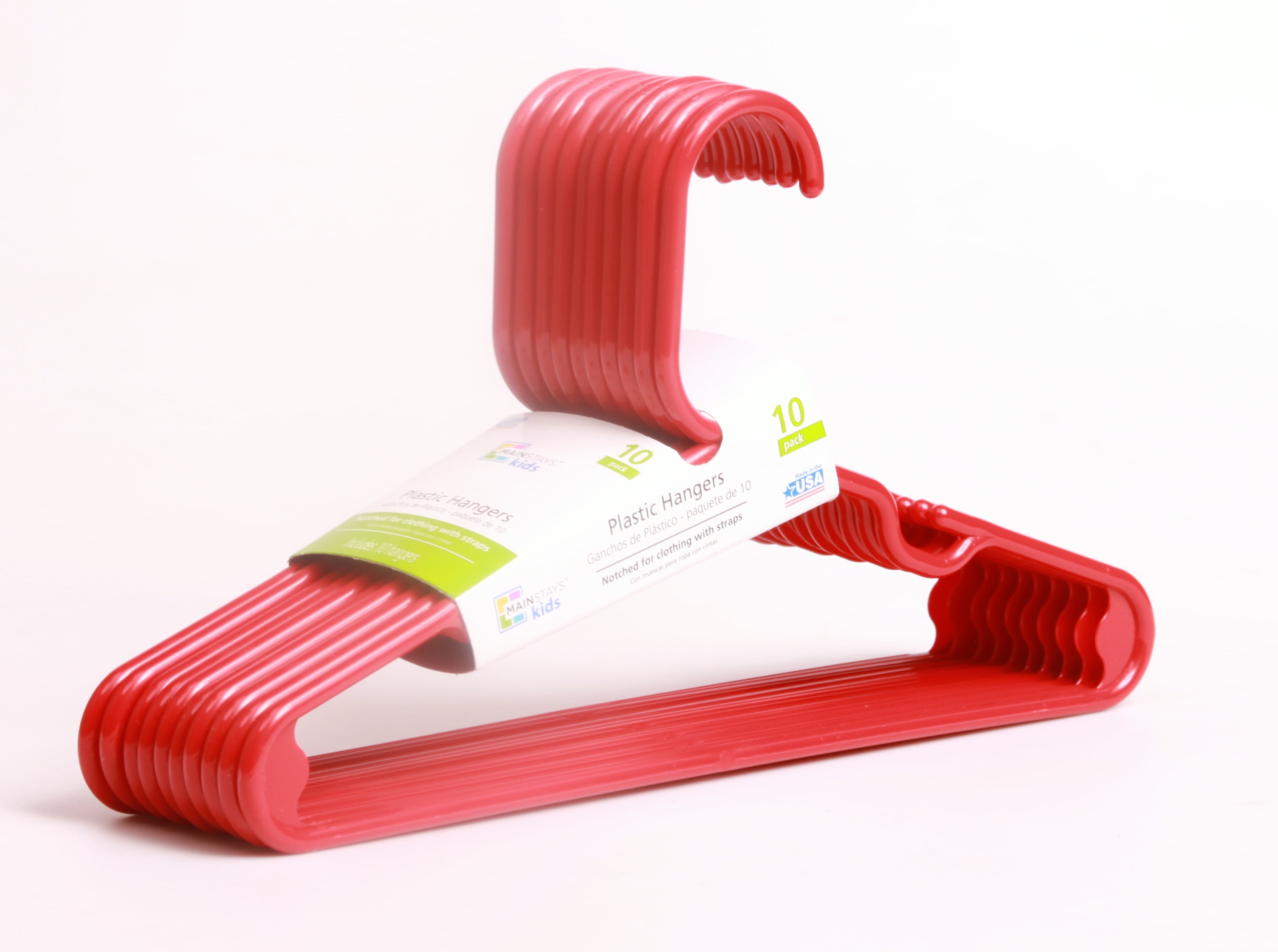 Mainstays Plastic Kids' Hangers, 10 Count BrickSeek