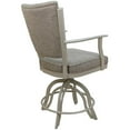 thumbnail image 2 of Montana Swivel 30" Metal Bar Stool - Hemsath Driftwood Fabric - Beige Frame, 2 of 2