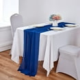 thumbnail image 7 of Dalrosia Chiffon Table Runner, 29x120 Inches Sheer Wedding Valentines Day Table Runners for Bridal & Baby Shower, Birthday Party Table Decorations, 7 of 7