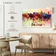thumbnail image 5 of Elephant Stock Dallas Skyline Colors Wall Art - Horizontal Canvas Wall Art - Living Room Wall Decor - City Canvas - Beige And Blue Decor - 30" x 20", 5 of 8