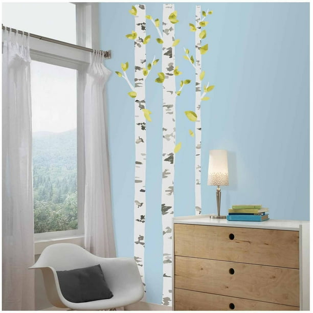 Birch Trees Peel and Stick Giant Wall Decals