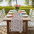 thumbnail image 4 of Table Runners 72 Inches Long Dress Scarves, Purple Floral Farmhouse Kitchen Table Runner, Coffee Tablerunners, Spring Plants Flowers Vintage Rustic 14x72 Inch, 4 of 9