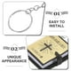 thumbnail image 2 of 12pcs Mini Libros Llavero Biblia Llavero Miniatura Real Biblia Llaveros Llaveros Bolso Colgante Navidad Fiesta Religiosa Favores Iglesia Recuerdo, 2 of 6