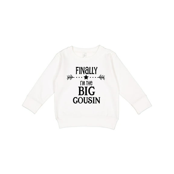 Inktastic Finally I'm the Big Cousin Toddler Sweatshirt