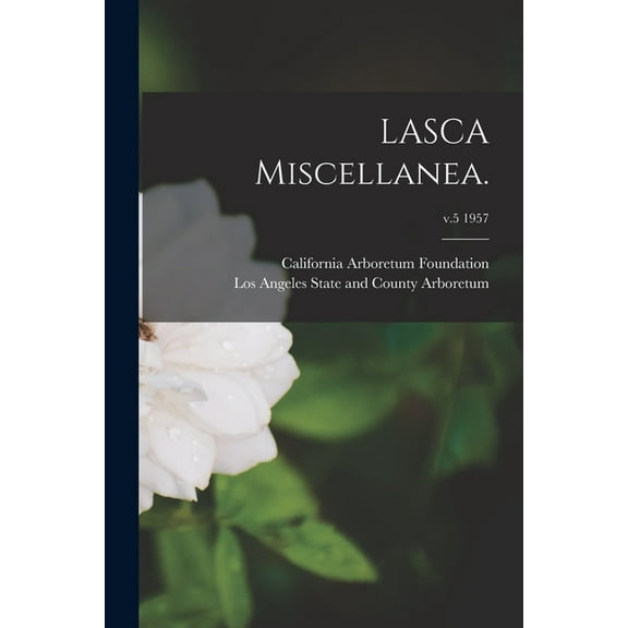 LASCA Miscellanea.; v.5 1957, (Paperback)