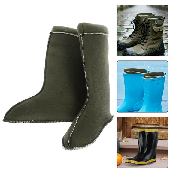 BESTYASH 1Pair Detachable Rain Boot Liner Waterproof Insulated Thermal Inner for Cold Weather