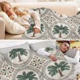 thumbnail image 5 of 70x55 Inches Glow in The Dark Blanket Cozy Throw Camping Blankets for Home and Outdoor Use Circular Palm Tree Motifs, 5 of 8