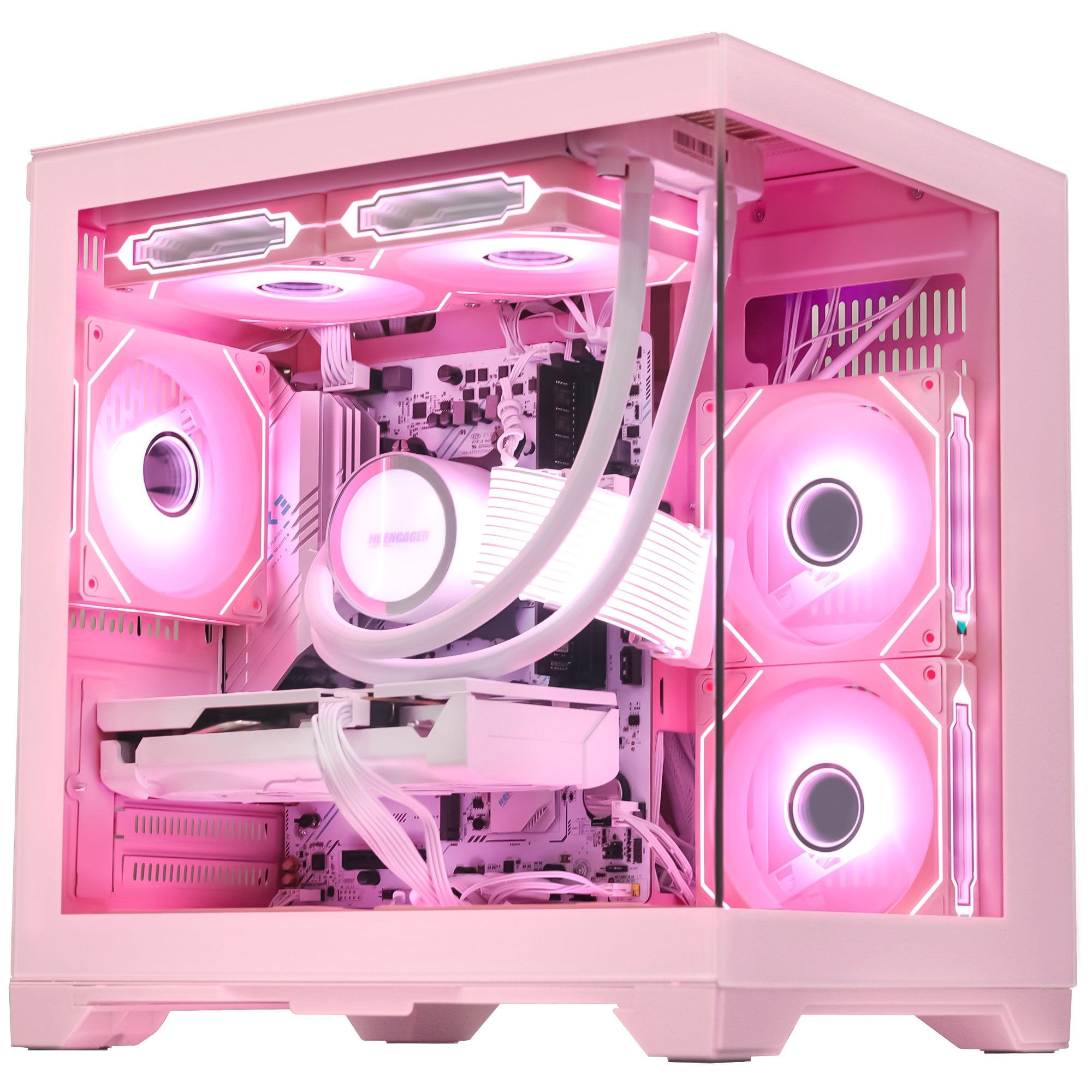 Hoengager Gaming PC -AMD Ryzen 7 5700X 3.4 GHz, Radeon RX 9060 XT