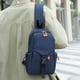 thumbnail image 1 of Bolso deportivo de cintura para hombre - Bolsa de cangurera cruzada de gran capacidad con 3 modos de transporte, correa de hombro, base engrosada, 1 of 5
