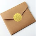 thumbnail image 5 of Gold Foil Sticker Seal Embossed Patterns 2 Inch 100Pcs Self Adhesive Golden Around Embossing Decals for Invitation Certificate Envelope Seal Gift Card Decoration, 5 of 8