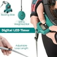 thumbnail image 4 of Teal Elite Smart Weighted Hula Hoop for Adults Fully Adjustable Infinity Hoop, Teal, 4 of 9