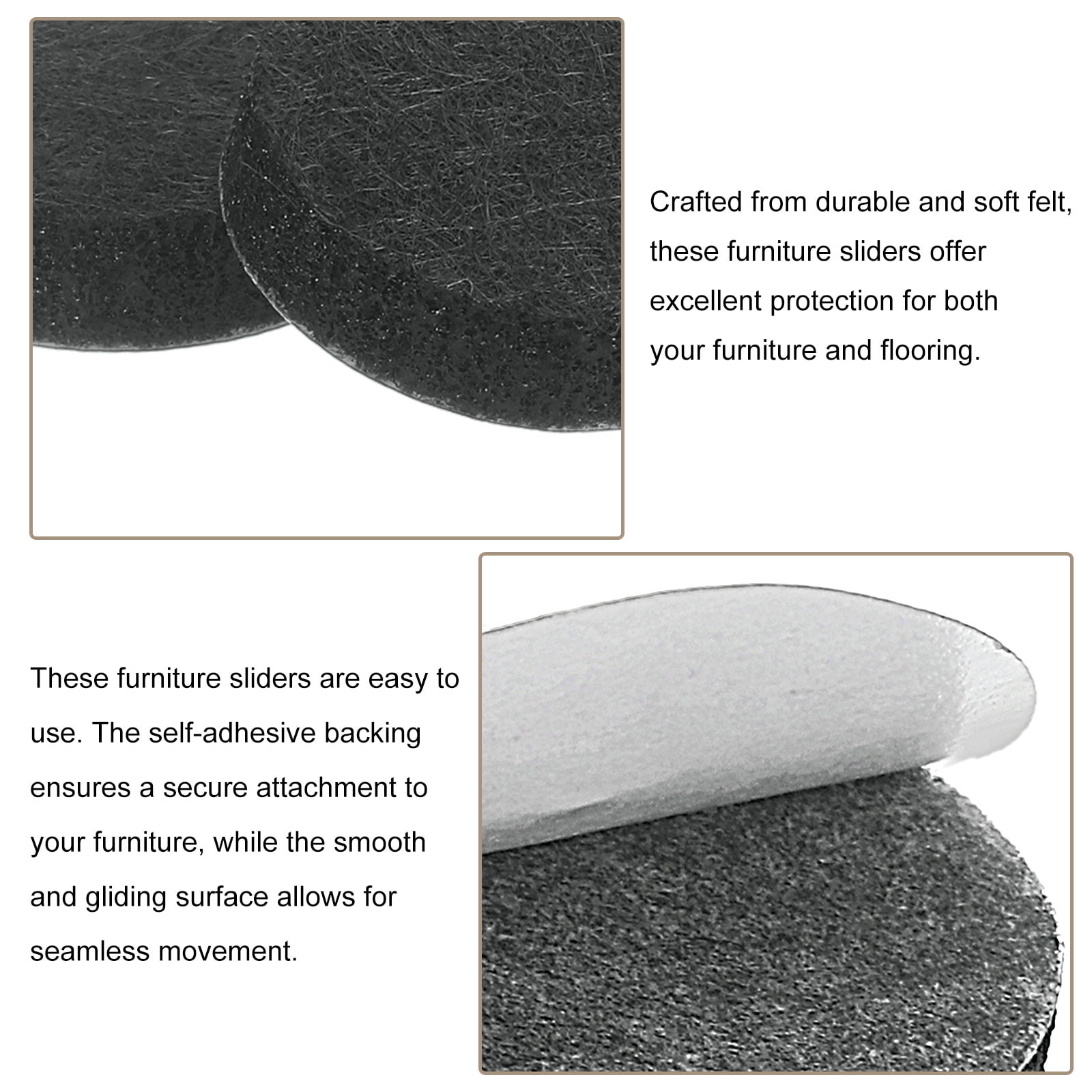 Unique Bargains Polyvinyl Chloride Table Leg Caps Floor Protector 24 Pcs 0.75"