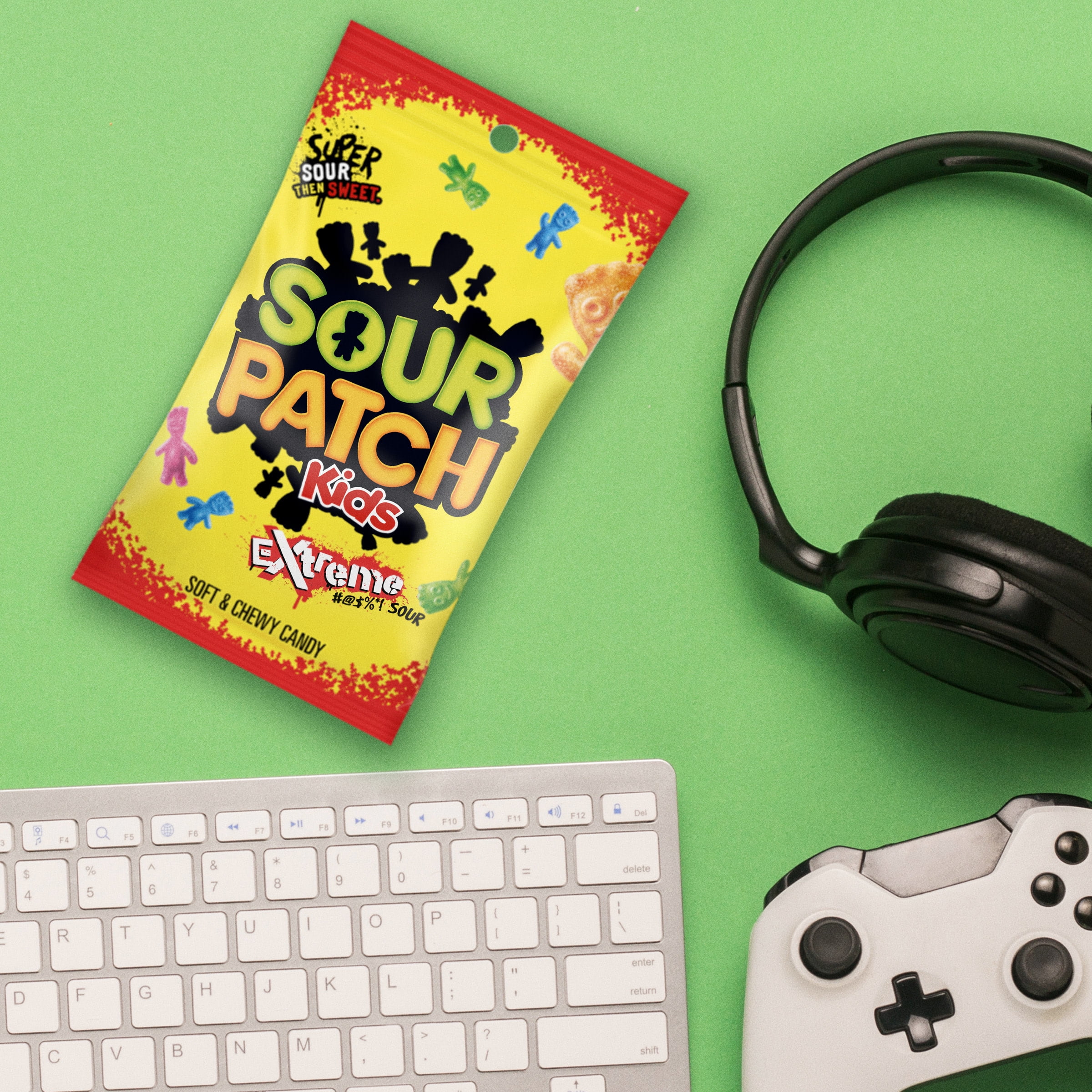 (4 pack) Sour Patch Kids Extreme Soft & Chewy Candies, 7.2 Oz.