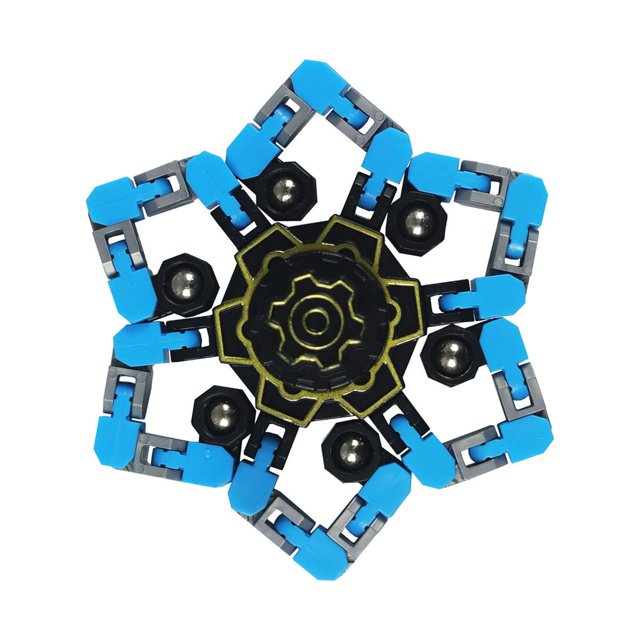 Amdohai DIY Fidget Spinner Main Doigt Spinner Chaîne Changeable Forme 360° Rotation à Grande Vitesse Roulement Jouet de Concentration pour ADHD Anxiété Autisme Adultes Enfants Anti Stress
