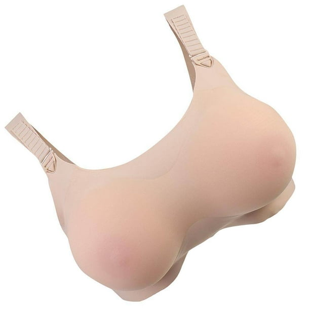Silicone Breast and Blue Mastectomy Bra has Pocket to insert the