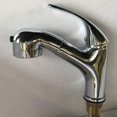 thumbnail image 3 of Robinet de Cuisine Extensible à 180 °, Haute Pression avec jet d'Eau Réglable en 2 Modes, Robinet d'Évier Chromé, Mélangeur à Levier Unique, 3 of 5