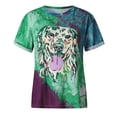 thumbnail image 2 of Birdeem T-Shirt Blouse pour Femmes Grande Taille à Manches Courtes Imprimé 3D, 2 of 8
