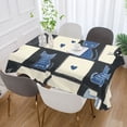 thumbnail image 2 of Yayeee Tablecloths for Rectangular Tables 54 x 72 inch Party Table Cover, Black and Blue Cat, 2 of 6