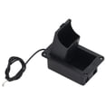 thumbnail image 2 of Guitar Battery Case, Plastic Black Guitar Battery Compartment Cover 9V  For Ukulele, 2 of 8