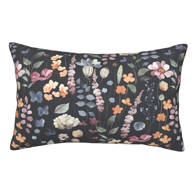 Balery Wildflower Watercolor 1 Funda de Cojín Estampada, Regalos para Mujeres, Regalos de Amor para Ella, Regalos para Novia o Esposa, Funda de Almohada-20"x30"