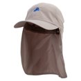 thumbnail image 2 of Aqua Lion Flag Embroidered Flap Hats - Khaki OSFM, 2 of 5