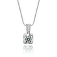 thumbnail image 7 of Round Cut Cubic Zircon Engagement Jewelry Charm 925 Silver Necklace Pendant, 7 of 7
