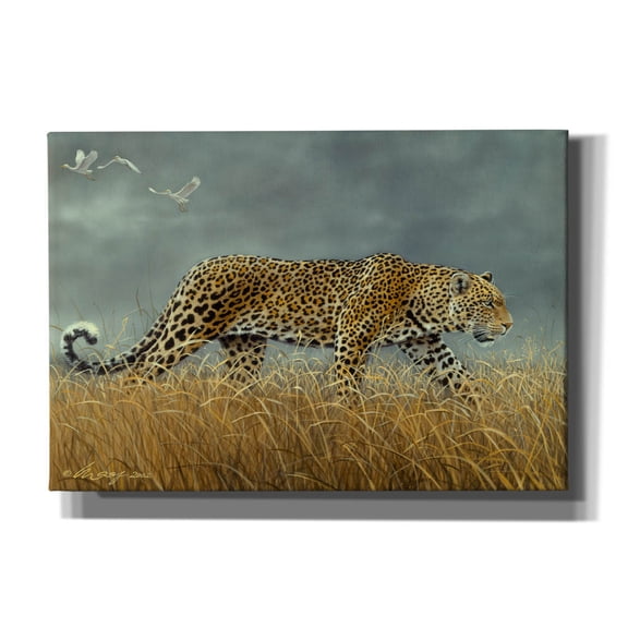 Epic Graffiti 'Leopard 2' by Harro Maass, Canvas Wall Art, 26"x18"
