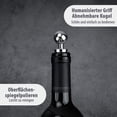 thumbnail image 5 of 2 Pcs bouchon de vin bouchon de bouteille en acier inoxydable silicone, 5 of 5