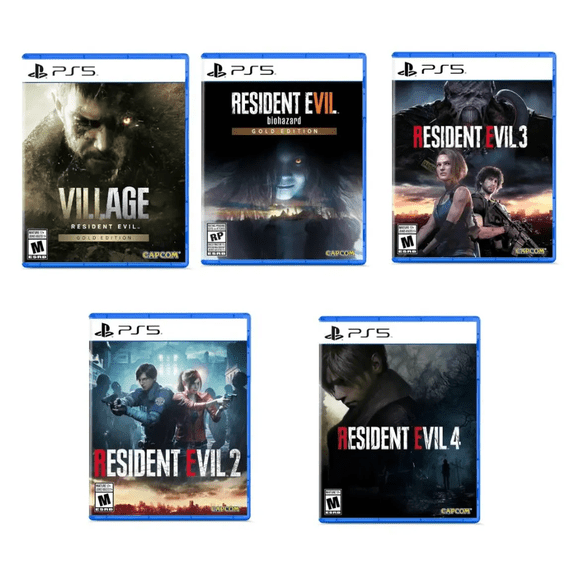 Ps5 Juegos Resident Evil 2, 3, 4 + Village Y Biohazard Gold