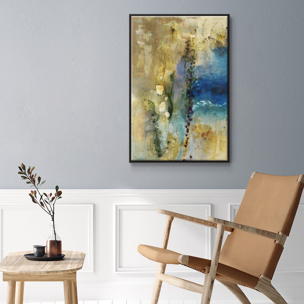 Immerge II Framed Premium Gallery Wrapped Canvas - Ready to Hang - 27 x 41 - Black Floating Frame