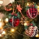 thumbnail image 2 of Advancent 3 piezas de bolas colgantes de árbol de Navidad hechas a mano de punto bolas de hilo de árboles de Navidad suministros de adorno colgante Kits de decoración para fiestas No.05 Advancent HA007790-05B, 2 of 5