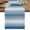 Blue, Navy, White, variant on Table Runner 36 Inches Long, Black Striped Decorative Table Runner for Party Wedding Home Decor, Black Ombre Farmhouse Stripes Dresser Scarves for Bedroom Kitchen Tables Decor 13x36 Inch