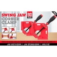 thumbnail image 2 of Right Angle Clamp Tool Single Handle Corner Clamp Single Handle 90° Aluminum Alloy Corner Clamp for Carpenters, 2 of 3