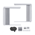 thumbnail image 1 of Window Air Conditioner Side Panels with Frame, Room AC Accordion Filler Curtain Kit Replacement Adjustable with Frame, 1 of 8