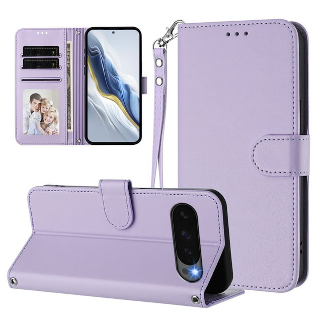 Funda Cartera GANGXUN para Google Pixel 10/10 Pro – Cierre Magnético, Protección RFID, Correa Desmontable, Compatible con Carga Inalámbrica